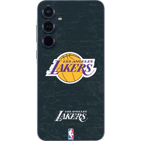 NBA Los Angeles Lakers Black Primary Logo Galaxy A35 5G Skin